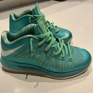 Teal Athletic Sneakers with White Accents